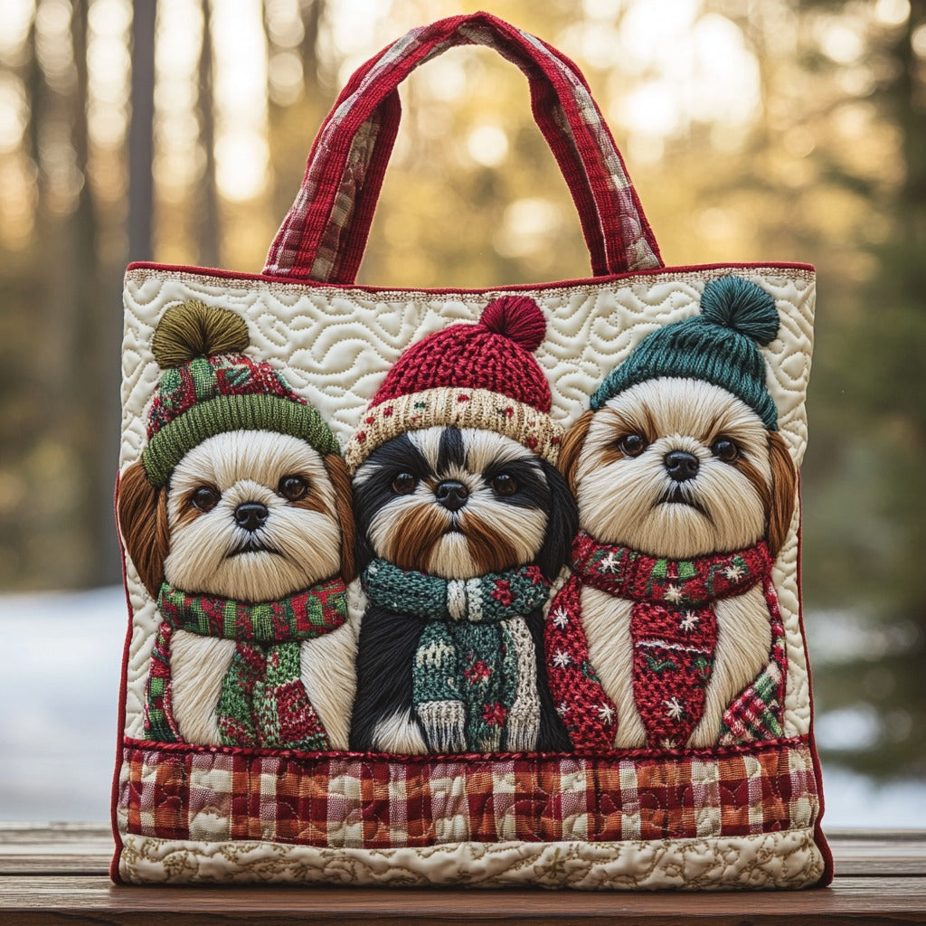 Holiday Cuddle XR3010010CL Quilted Tote Bag