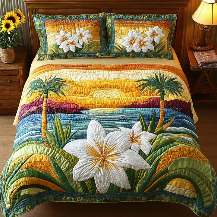 Ocean 3-Piece Quilted Bedding Set NCU0VT134
