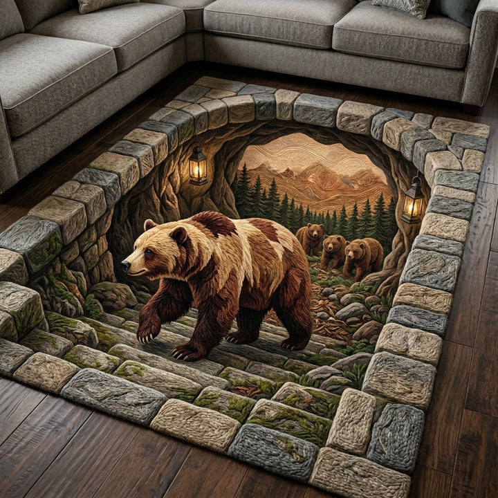 Alpine Bear Area Rug NCU0NT12436