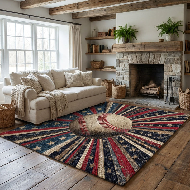 Americana Ball Area Rug NCU0DK12137
