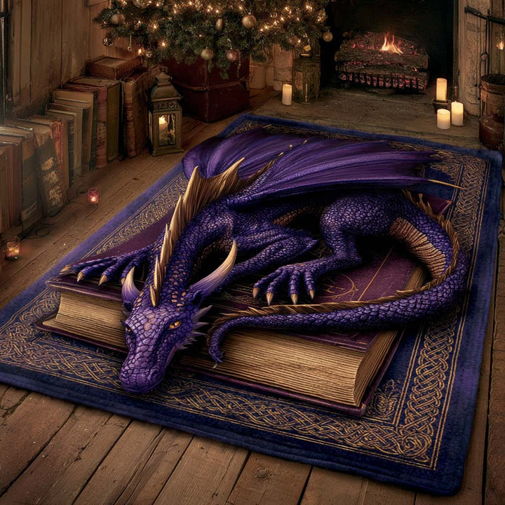 Amethyst Spellbound Dragon Area Rug NCU0XD2162