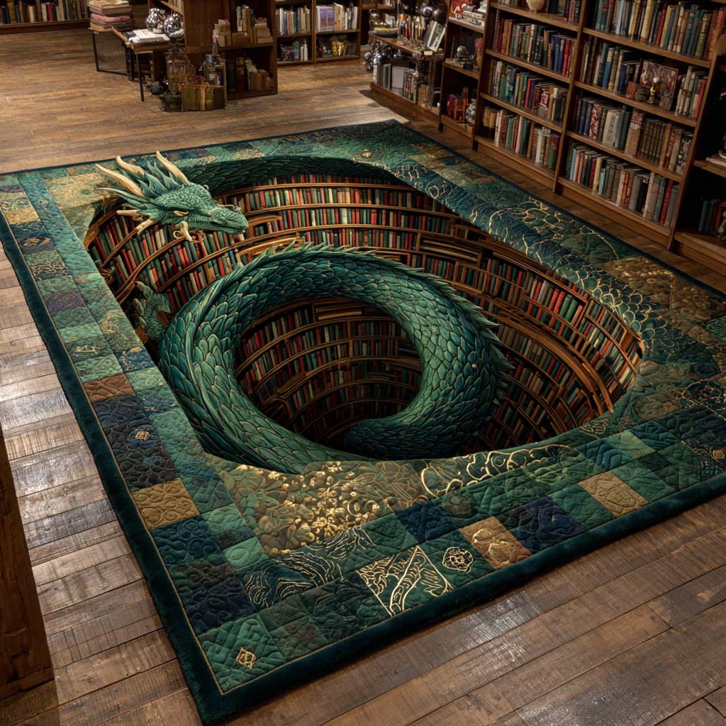 Archive Dragon Spiral Area Rug NCU0HH1866