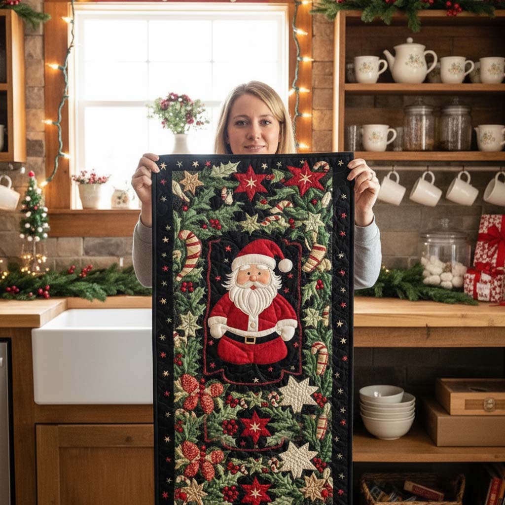 Arctic Glow Quilted Table Runner NCU0NT634