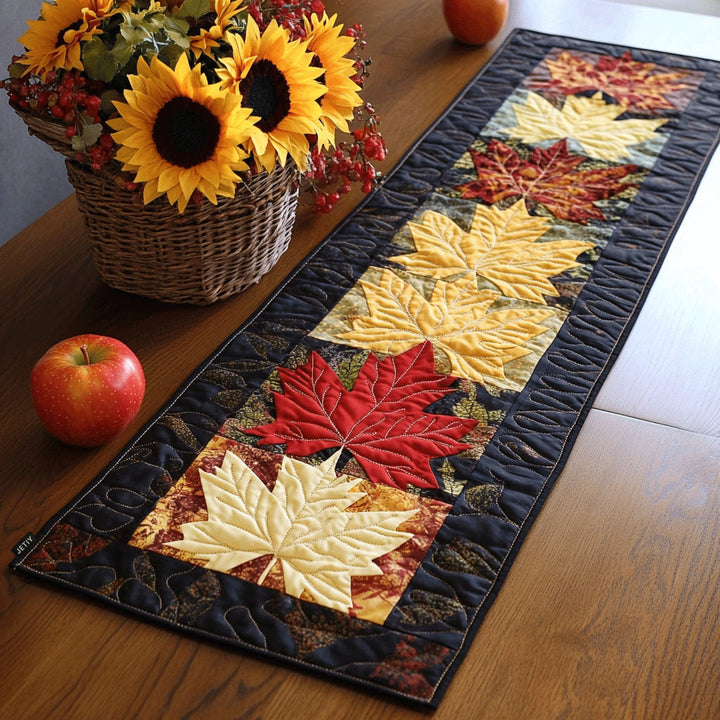Autumn Leaf Magic Quilted Table Runner NCU0TL1348