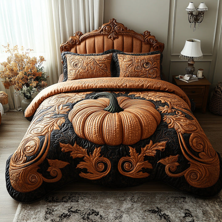 Autumn Glow 3-Piece Quilted Bedding Set NCU0DV6753