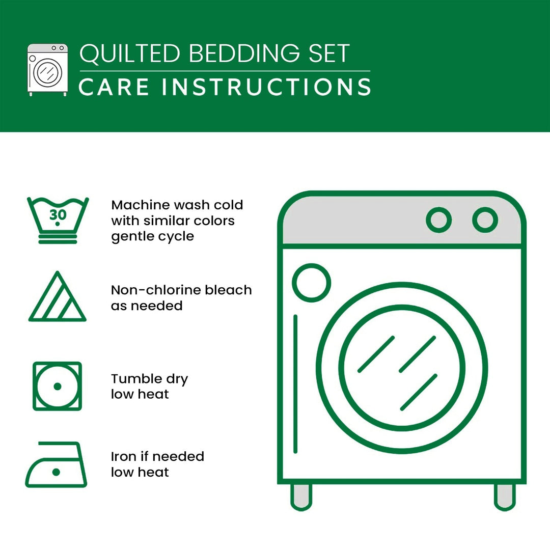 Cactus Sunset 3-Piece Quilted Bedding Set NCU0VL1077