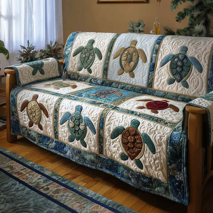 Turtle Quilted Sofa Cover NCU0VT361