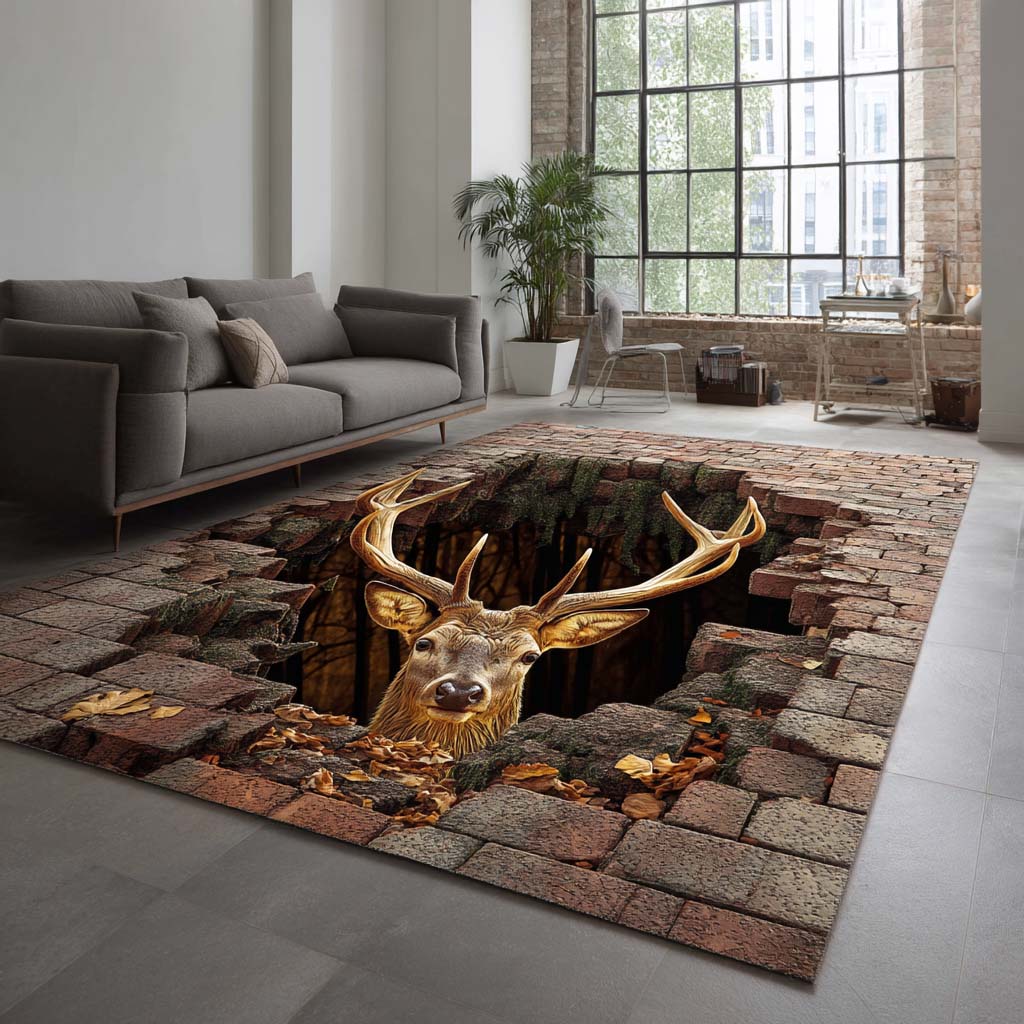 Deer Area Rug NCU0VT320