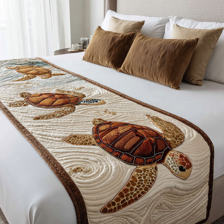Coastal Shell Quilted Bed Runner NCU0PT8243