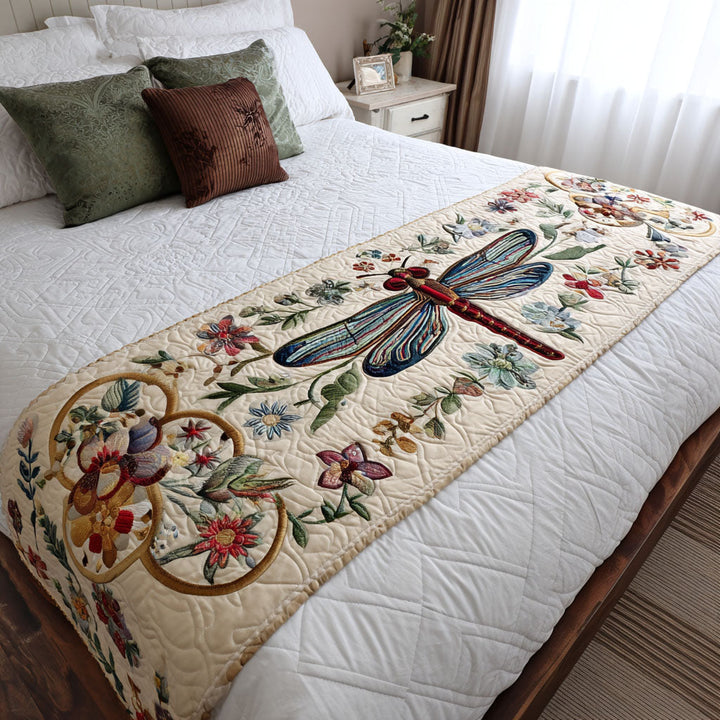 Dragonfly Quilted Bed Runner NCU0VT223