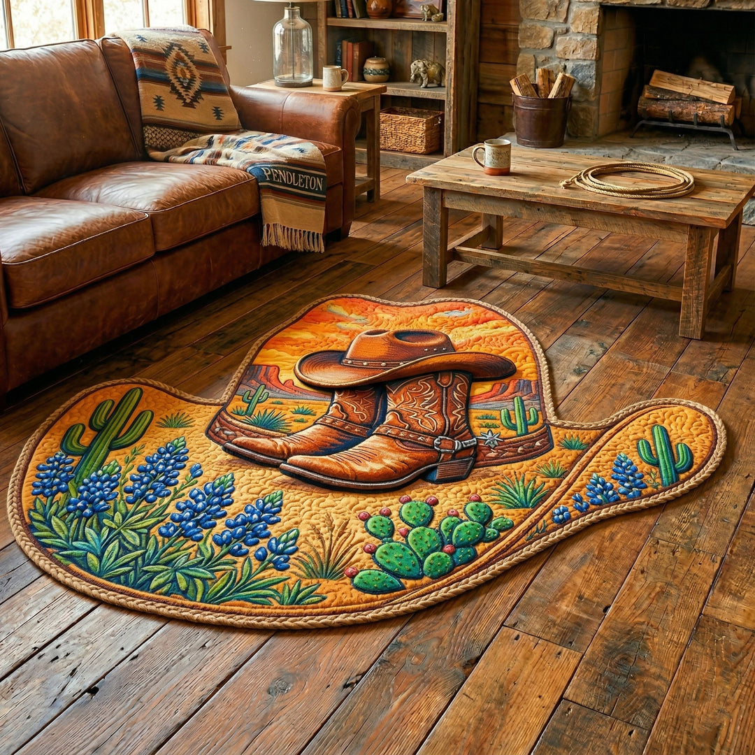 Cowboy Spirit Custom Shape Area Rug NCU0NT12668