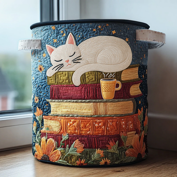Cat Quilted Laundry Basket NCU0QN041