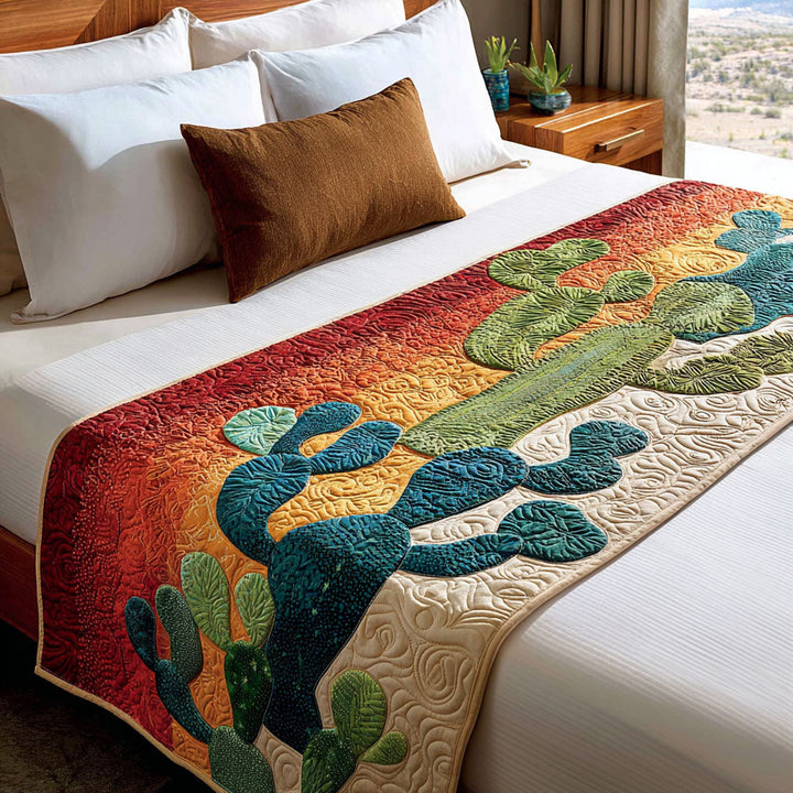 Desert Starburst Quilted Bed Runner NCU0PT8776