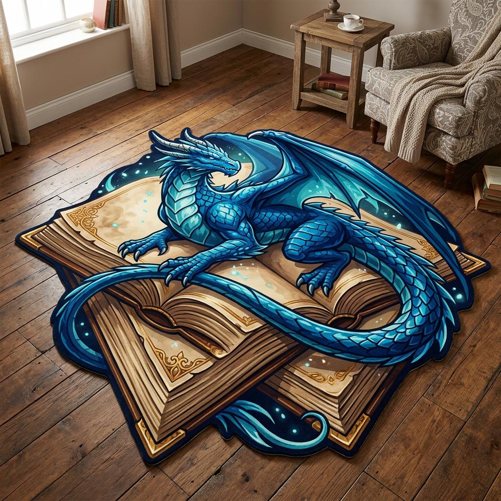 Dragon Tome Custom Shape Area Rug NCU0TD2648