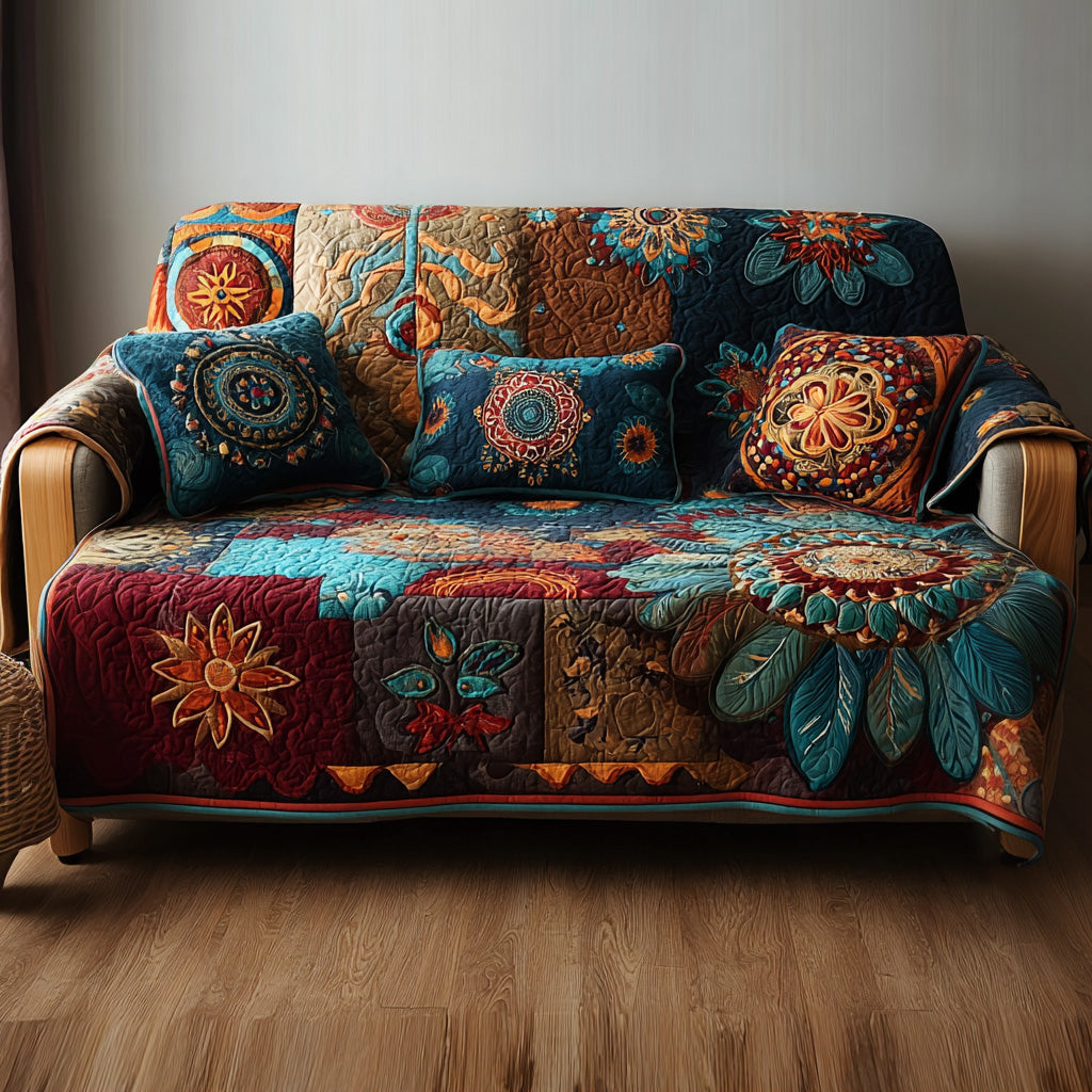 Dreamcatcher Daze Quilted Sofa Cover NCU0PT10054