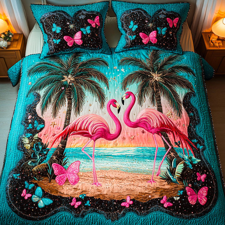 Flamingo Quilted Bedding Set NCU0VT84