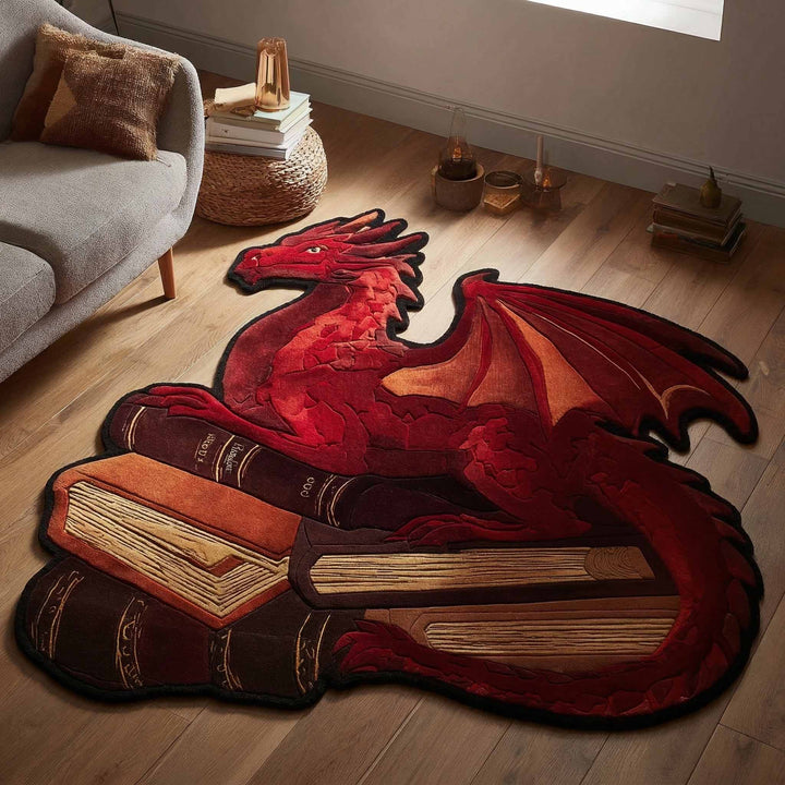 Ember Wyrm Custom Shape Area Rug NCU0XD2699