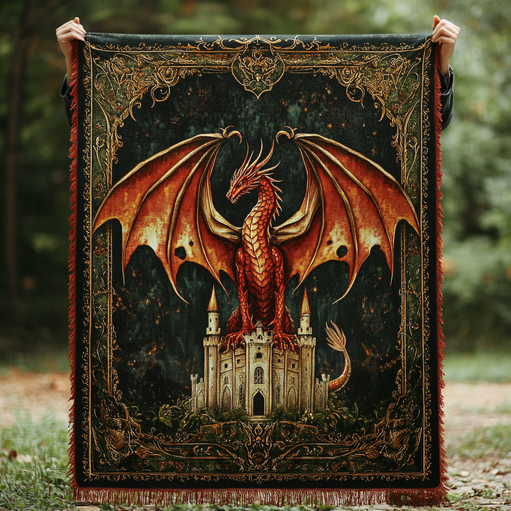 Ethereal Wyrm of Avalon Woven Sofa Blanket NCU0DV3940