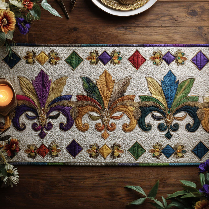 Fleur Fusion Quilted Table Runner NCU0PT10969