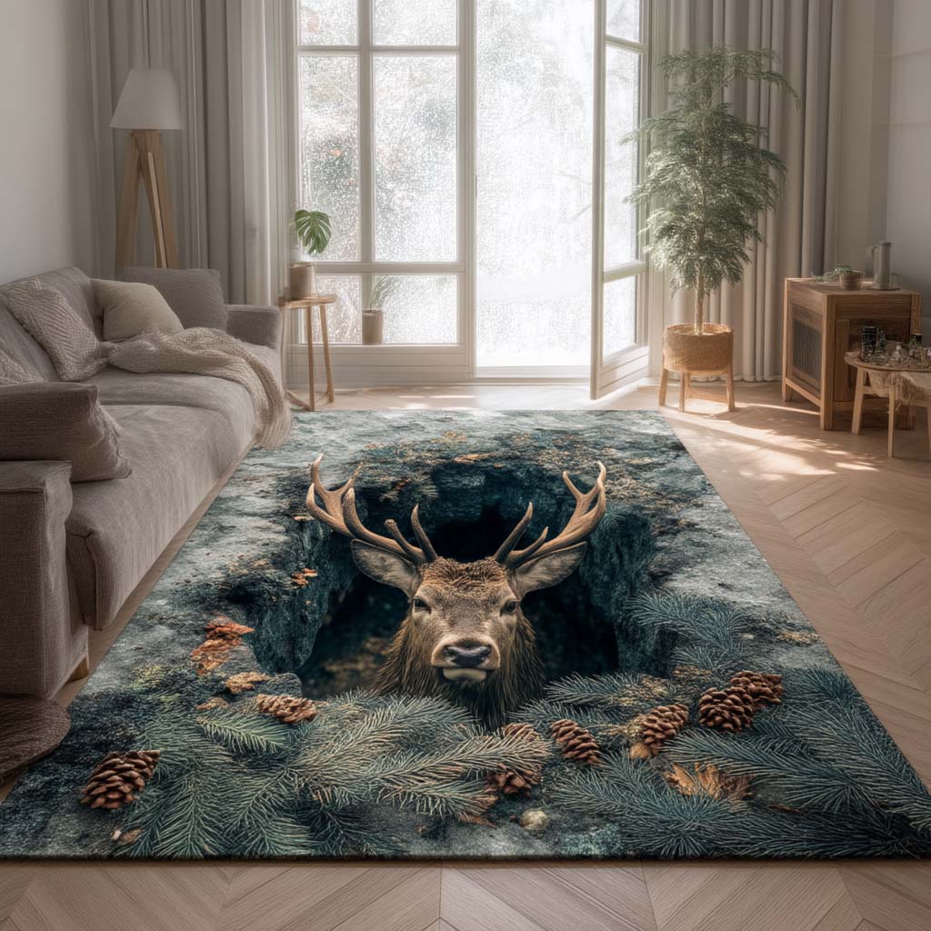 Deer Area Rug NCU0VT320