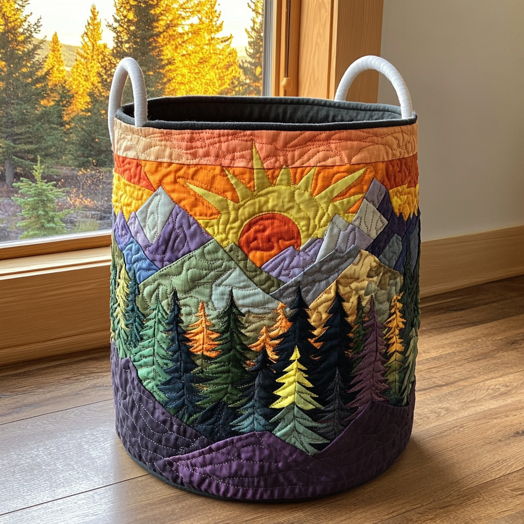 Sunshine Quilted Laundry Basket NCU0QN003