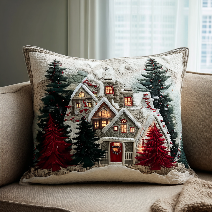 Frosty Night Quilted Bedding Pillow Case NCU0DK11374