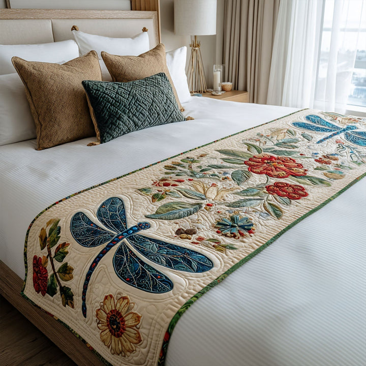 Glistening Flight Quilted Bed Runner NCU0PT8419