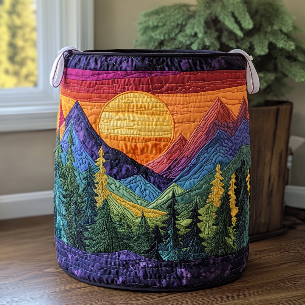 Sunshine Quilted Laundry Basket NCU0QN003