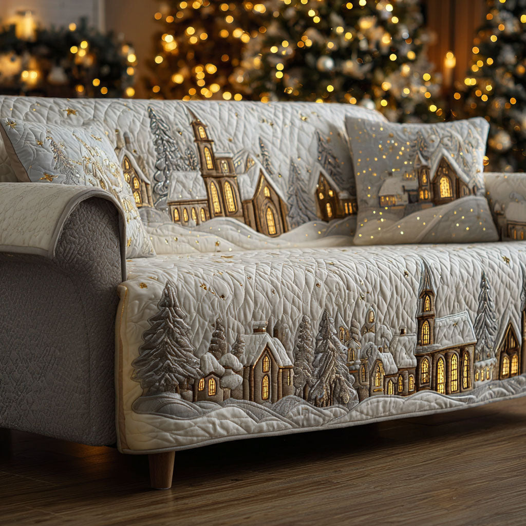Golden Village Quilted Sofa Cover NCU0TV875
