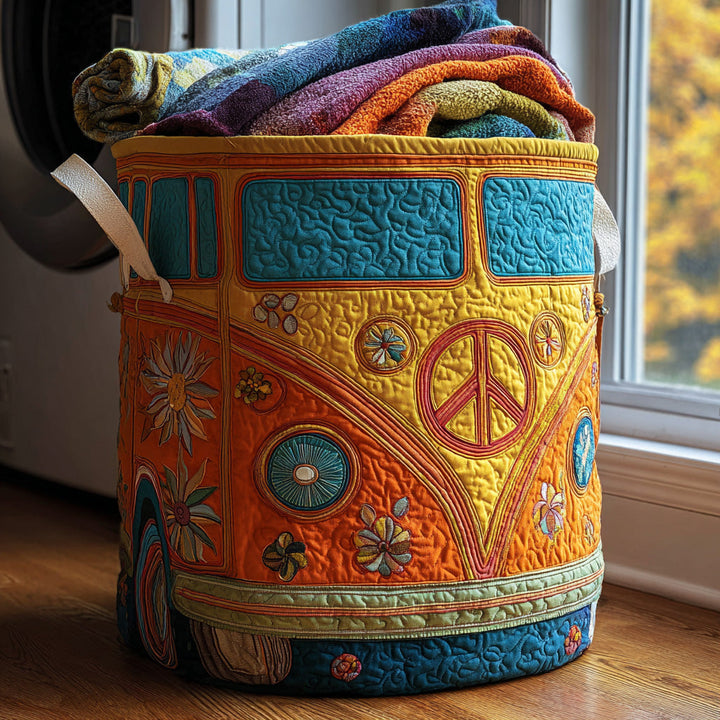 Hippie Van Quilted Laundry Basket NCU0QN026