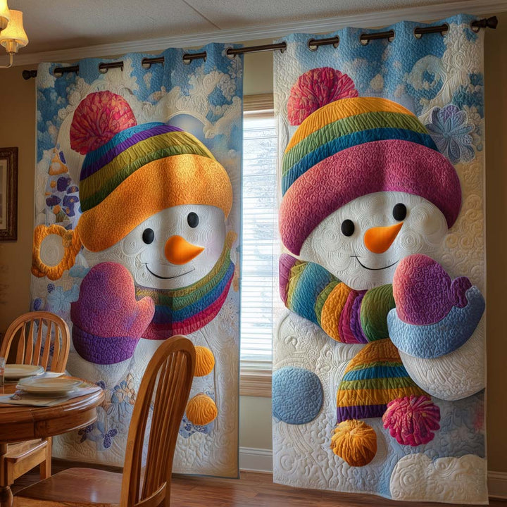 Happy Holidays Quilted Curtains NCU0NT11148