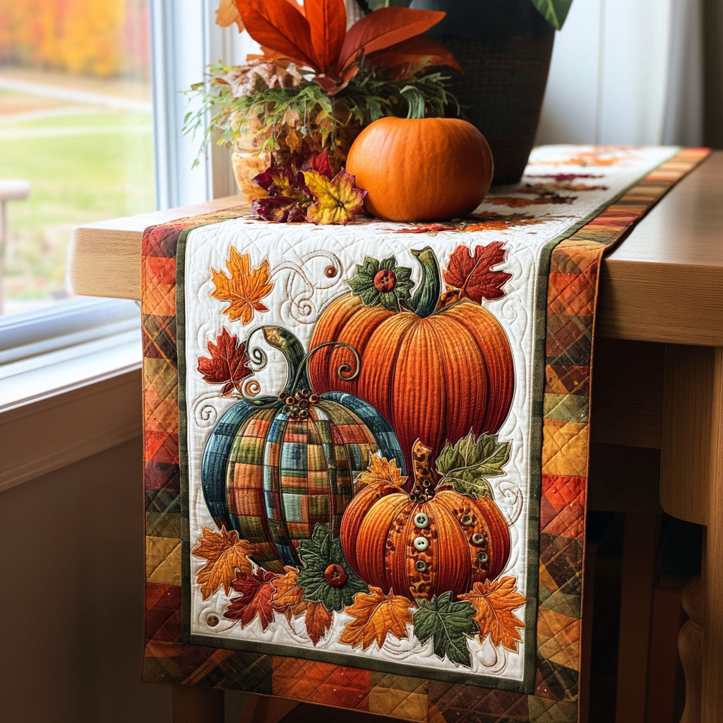 Harvest Moonlight Quilted Table Runner NCU0PT8280
