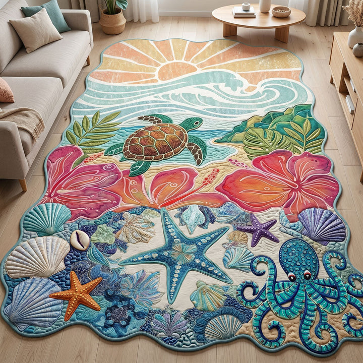 Heirloom Shoreline Glow Custom Shape Area Rug NCU0PT11680