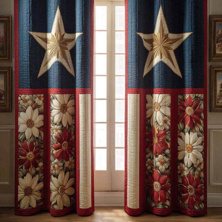 Heritage Bloom Quilted Curtains NCU0XD2306