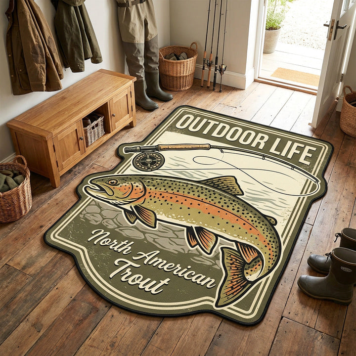 Heritage Trout Custom Shape Area Rug NCU0TV1856