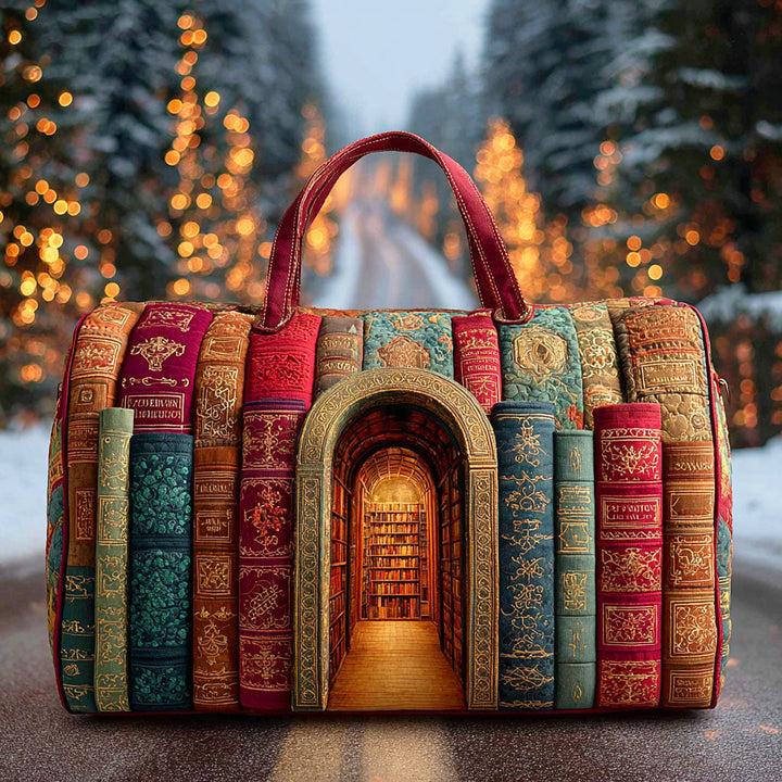 Hidden Library Quilted Duffle Bag NCU0TD872
