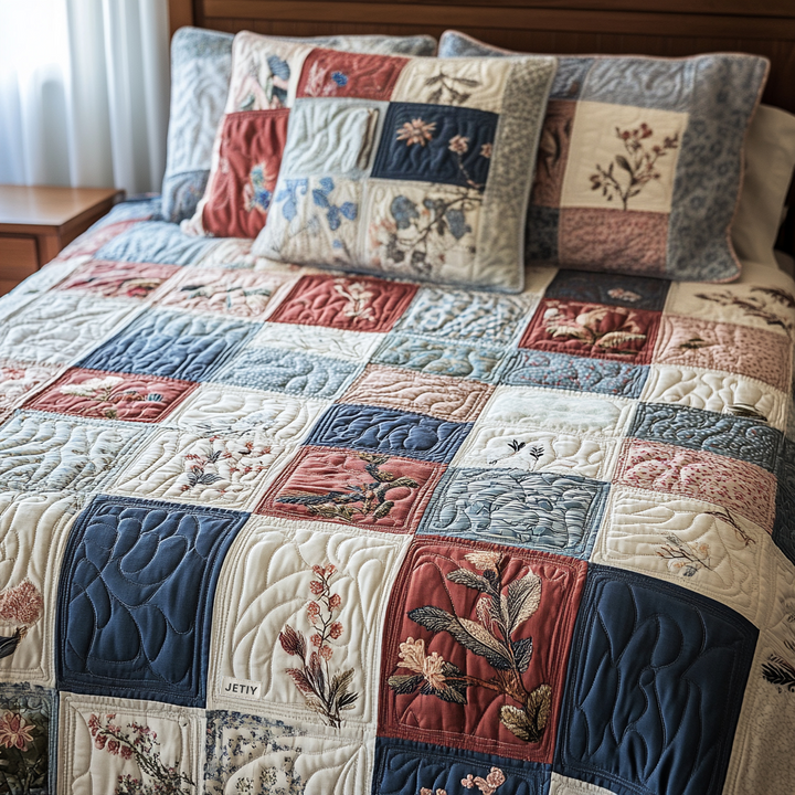 Homestead Comfort 3-Piece Quilted Bedding Set NCU0VH1977