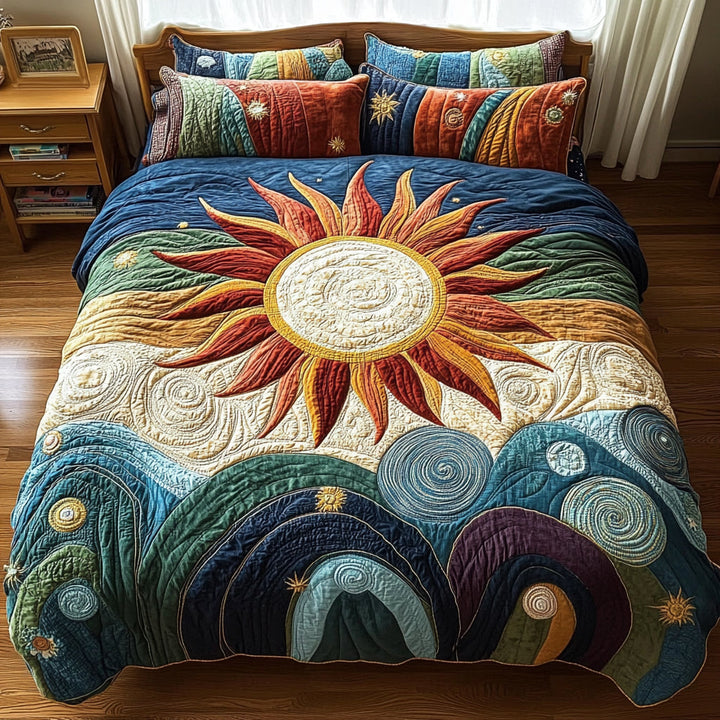 Sunshine 3-Piece Quilted Bedding Set NCU0VT94