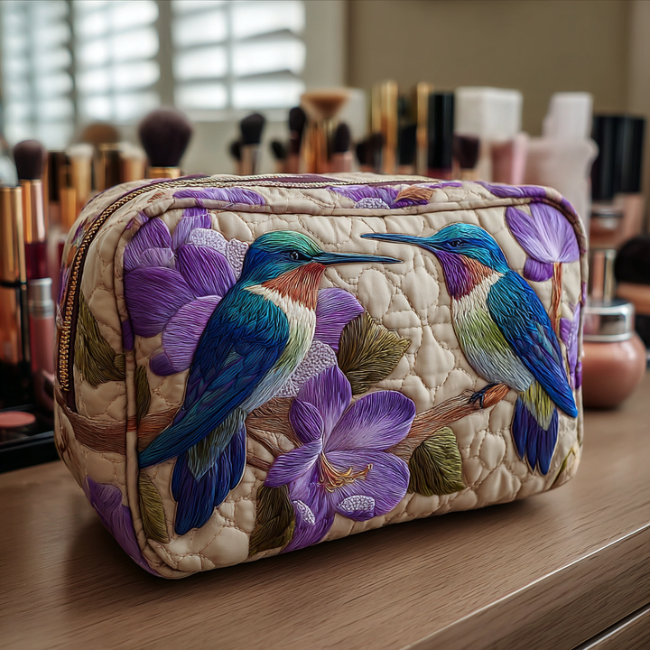 Hummingbird Bliss Quilted Makeup Bag NCU0DK10217