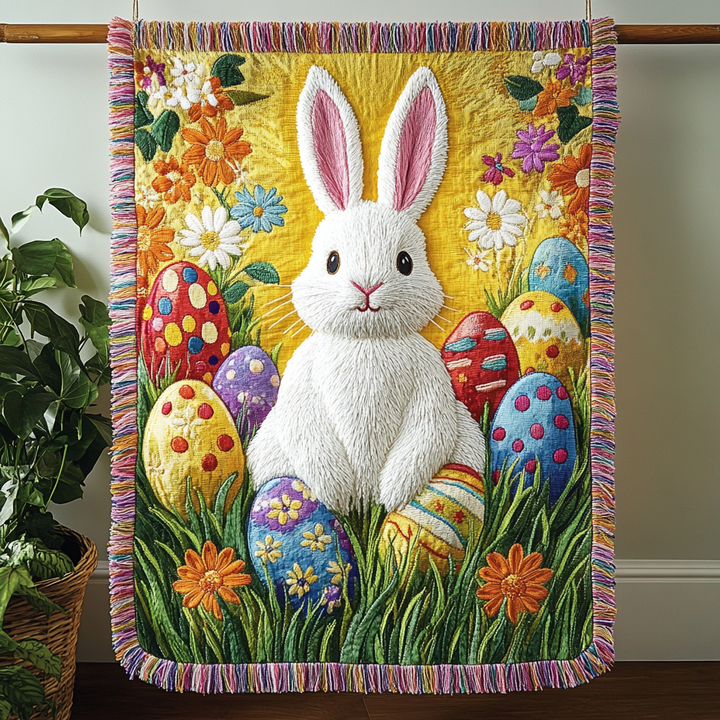 Joyful Bunny Woven Sofa Blanket NCU0VH3434
