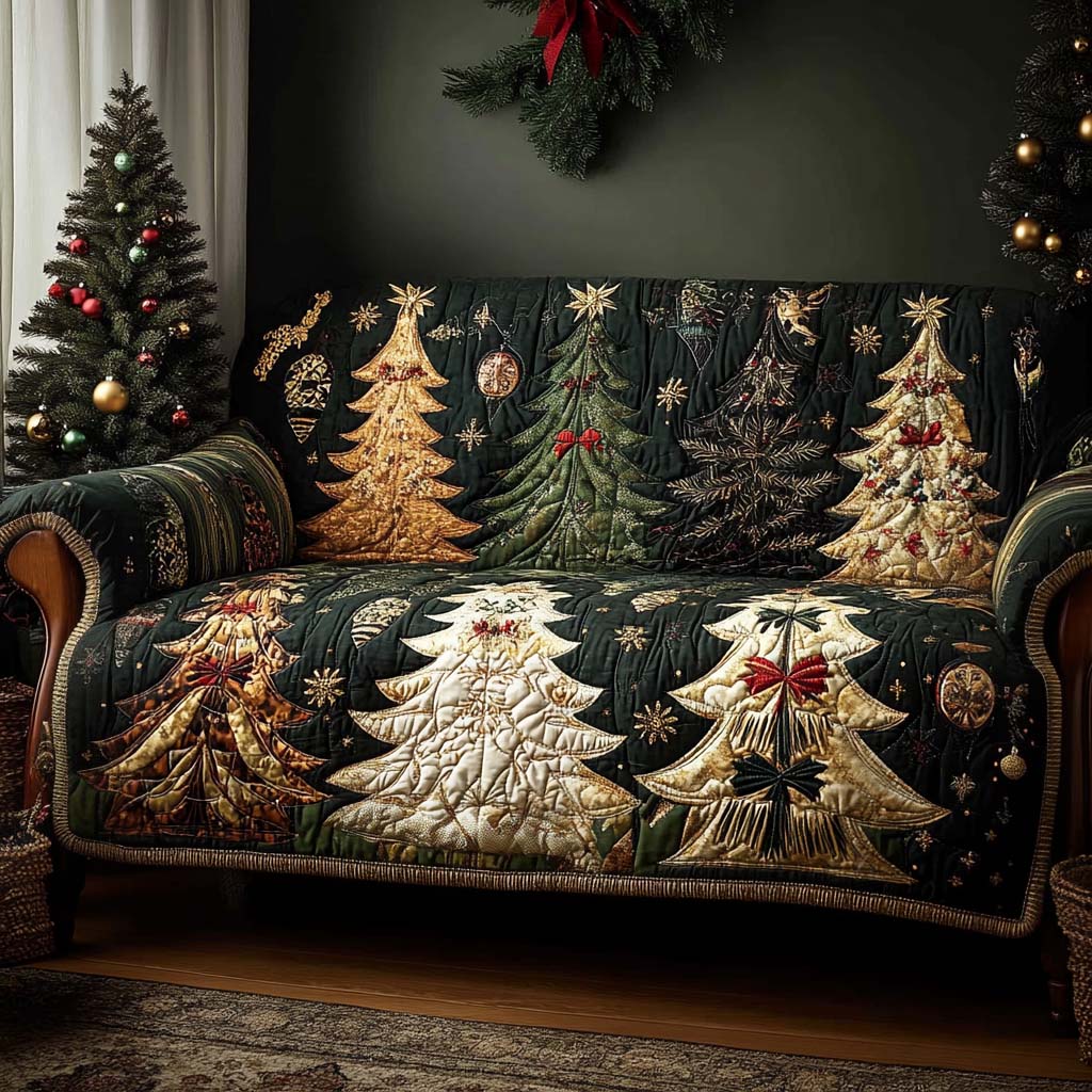Joyful Heart Quilted Sofa Cover NCU0NT10939