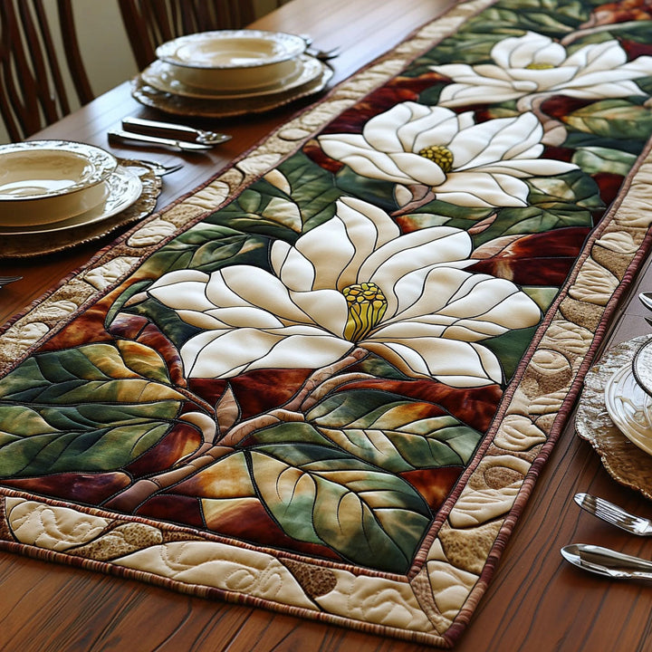 Magnolia Memories Quilted Table Runner NCU0PT3854