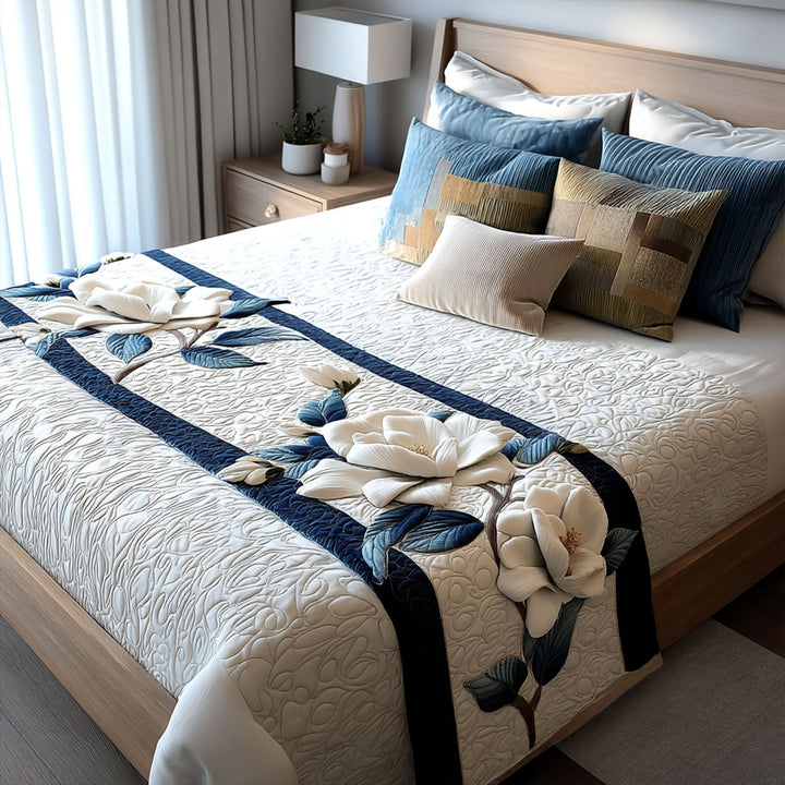 Magnolia Quilted Bed Runner NCU0VT215