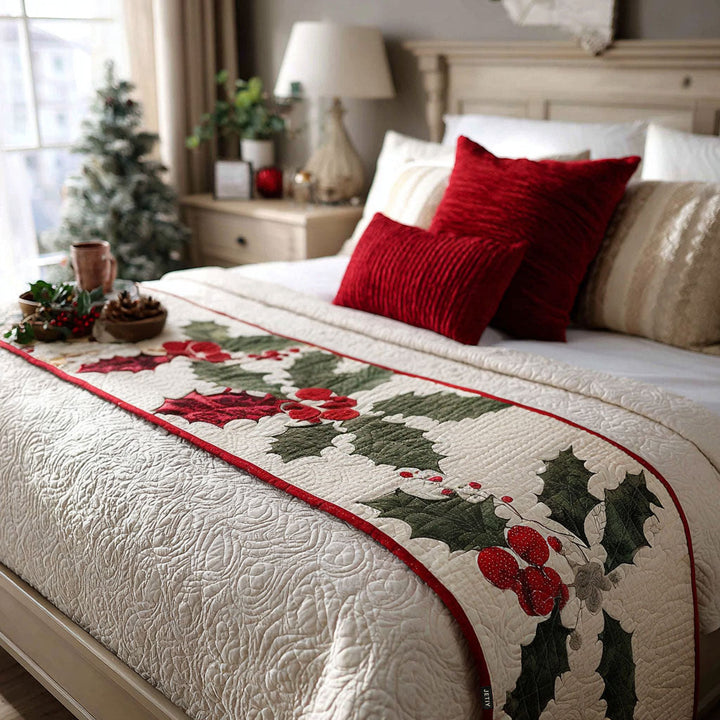Christmas Quilted Bed Runner NCU0VT249