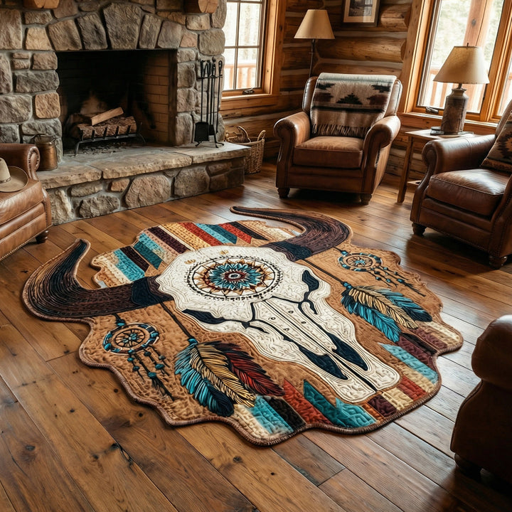 Misty Mountain Totem Custom Shape Area Rug NCU0PT11595