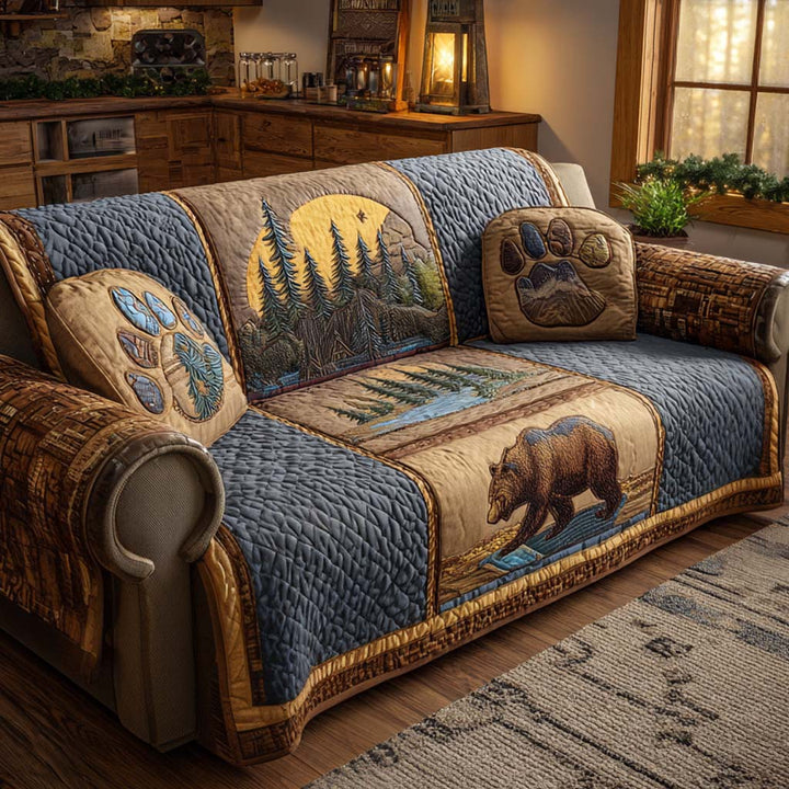Moonlit Trails Quilted Sofa Cover NCU0XD1732
