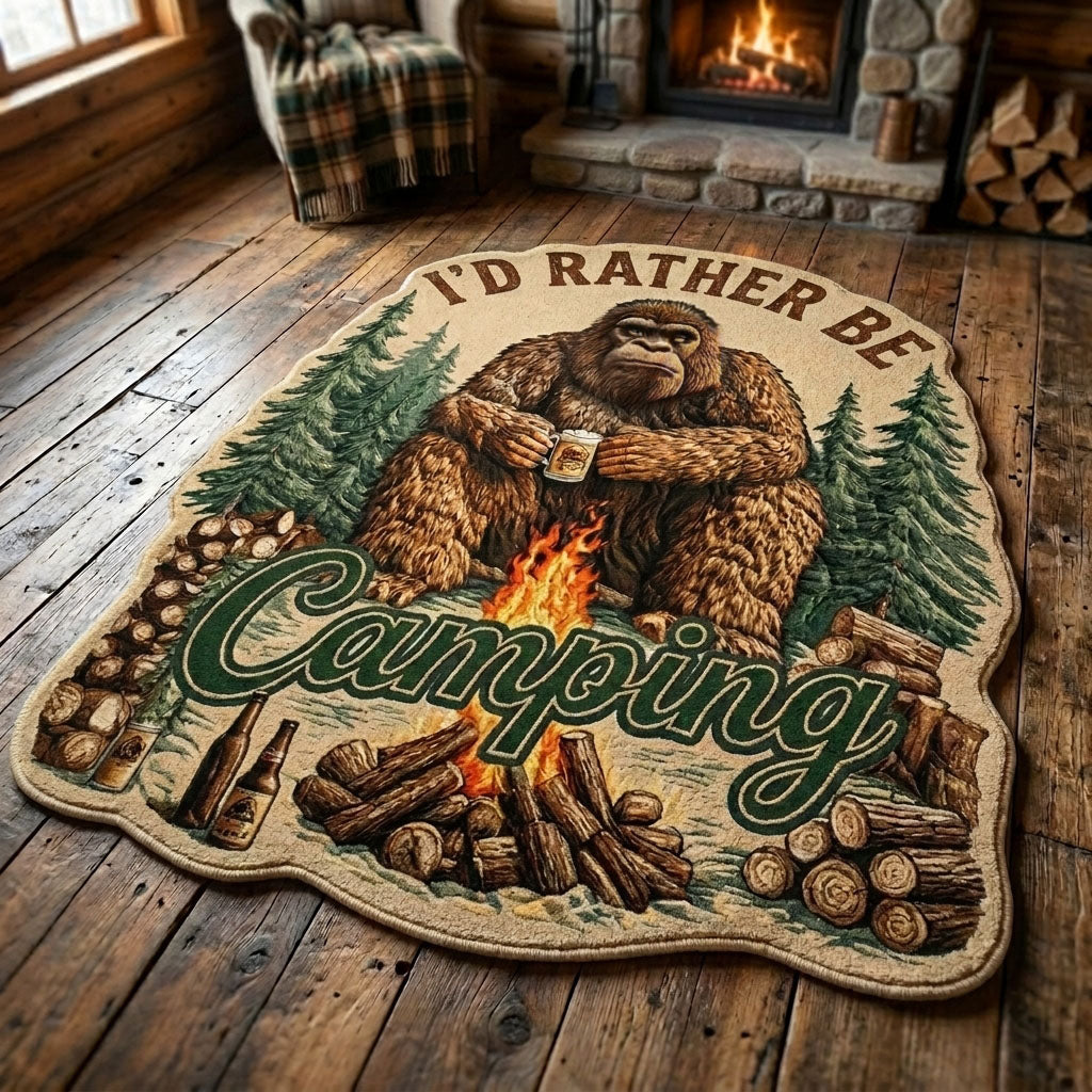 Mountain Sasquatch Custom Shape Area Rug NCU0DV9667