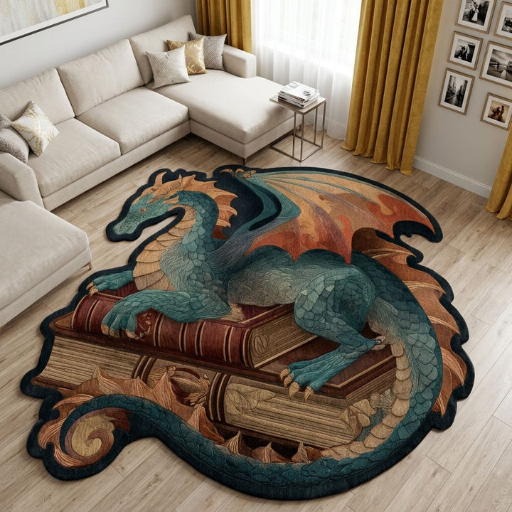 Mystic Dragon Custom Shape Area Rug NCU0DK12286