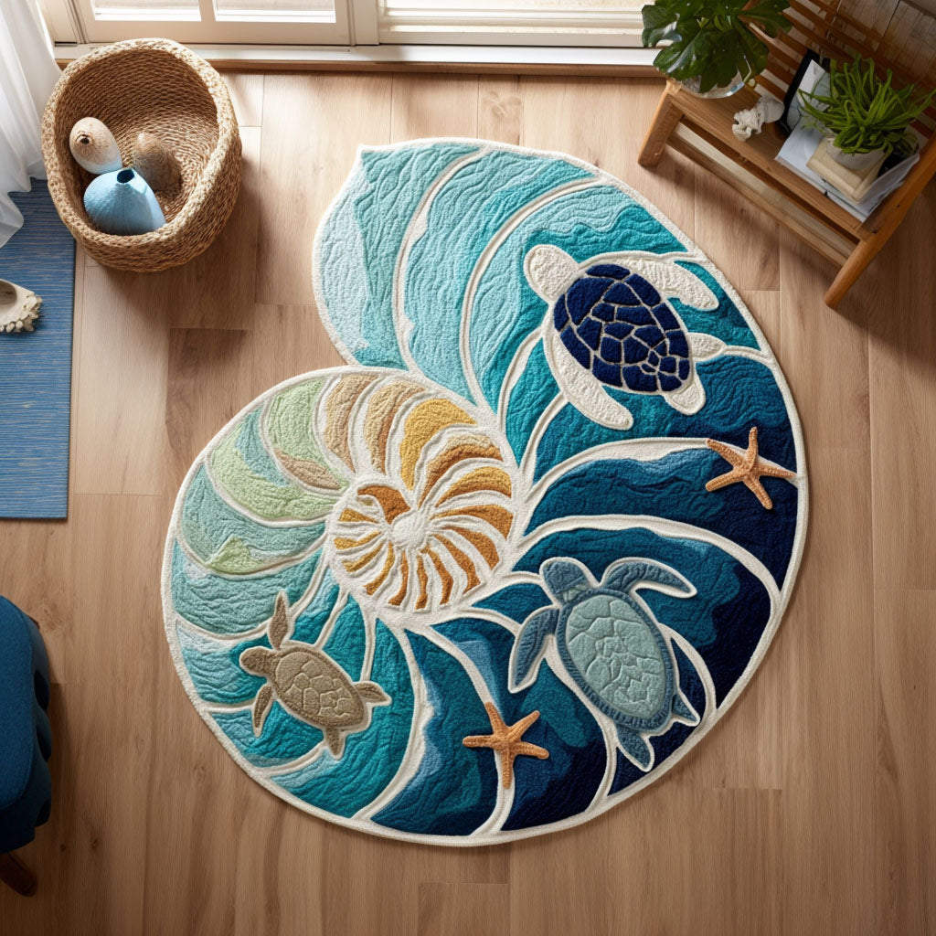 Nautilus Island Escape Custom Shape Area Rug NCU0PT11683