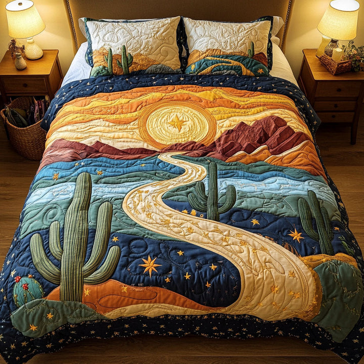 Painted Hills 3-Piece Quilted Bedding Set NCU0NT4171